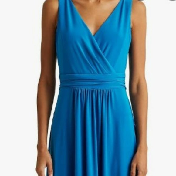 Lauren by Ralph Lauren Sleeveless Maxi Empire Waist Dress, Sz 8, NWOT - Picture 2 of 2